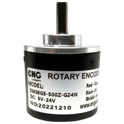 Imagem de Encoder Incremental 500 Pulsos 6mm 5-24VDC Modelo E38S6G5-500Z-G24N