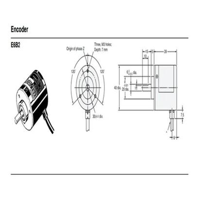 Imagem de Encoder Incremental Omron 1024 P/R 5-24VDC E6B2-CWZ6C 2M