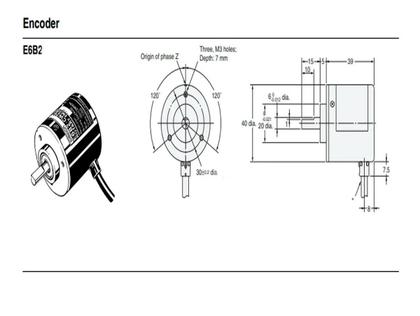 Imagem de Encoder incremental onrom 360 p/r npn e6b2-cwz6c 5-24v eixo 6mm a/b/z