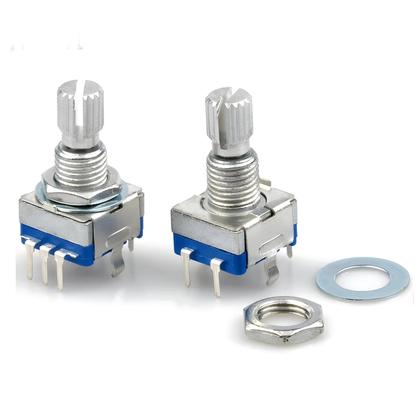 Imagem de Encoder Rotativo De Eixo Semi-Circular De 15mm 20mm 5PCS Potenciômetro Digital Com Interruptor EC11