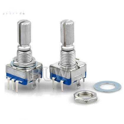 Imagem de Encoder Rotativo De Eixo Semi-Circular De 15mm 20mm 5PCS Potenciômetro Digital Com Interruptor EC11