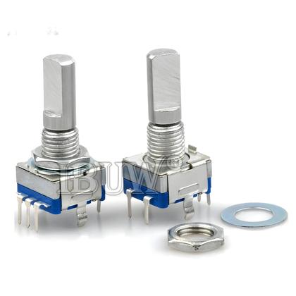 Imagem de Encoder Rotativo De Eixo Semi-Circular De 15mm 20mm 5PCS Potenciômetro Digital Com Interruptor EC11