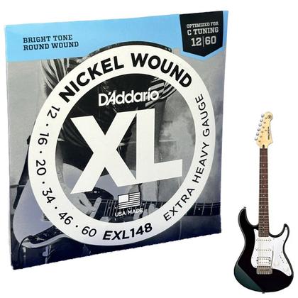 Imagem de Encordoamento 012 para Guitarra Nickel Wound D'Addario EXL148 Tensão Pesada