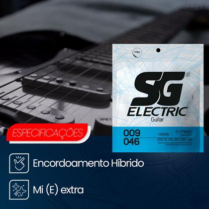 Imagem de Encordoamento Corda Original Sg Hibrida Para Guitarra 009