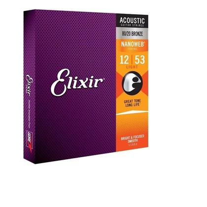 Imagem de Encordoamento elixir 012 light p/violao aco 11052
