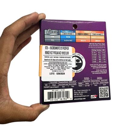 Imagem de Encordoamento Elixir 013 Phosphor  Bronze para Violão Aço