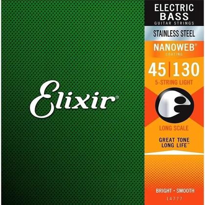 Imagem de Encordoamento Elixir para baixo de 5 cordas 045 Nanoweb 14777