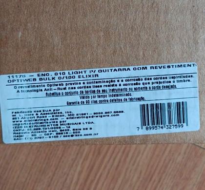 Imagem de Encordoamento elixir violao fosforo 011-052 sem embalagem