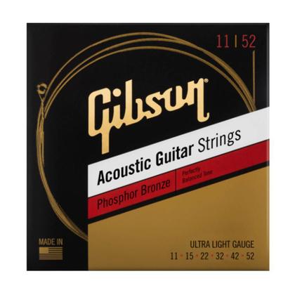 Imagem de Encordoamento Gibson Violão Aço 011 052 Phosphor Bronze