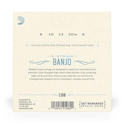 Imagem de Encordoamento Para Banjo 5C D Addario Nickel Plated EJ60