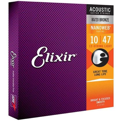 Imagem de Encordoamento para Violão Aço 12 Cordas Elixir 11152