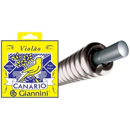 Imagem de Encordoamento Para Violão Aço Canário 0.11 Com Bolinha GESWB