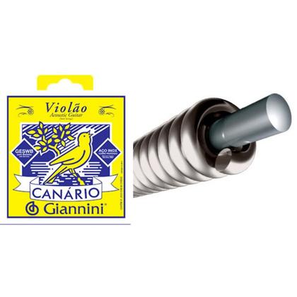 Imagem de Encordoamento para violão aço geswb com bolinhacanário GIANNINI