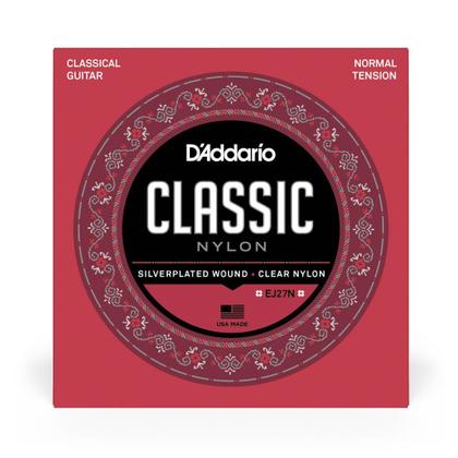 Imagem de Encordoamento Para Violão Nailon Transparente D'Addario Student Nylon EJ27N