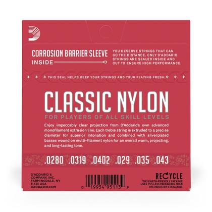Imagem de Encordoamento Para Violão Nailon Transparente D'Addario Student Nylon EJ27N