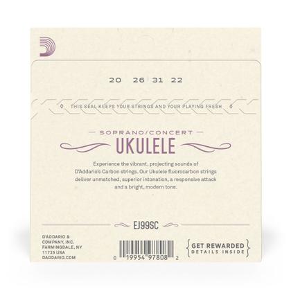 Imagem de Encordoamento Ukulele Soprano/Concerto D Addario Pro-Arté