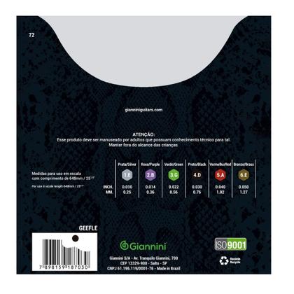 Imagem de Encordoamento violão aço Cobra Giannini 010