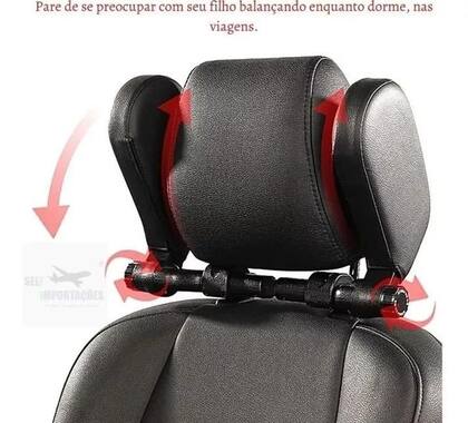 Imagem de Encosto De Cabeça Descanso Para Assento Carro Automotivo Travesseiro Adaptador Apoio Pescoço Banco Conforto