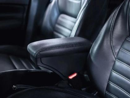 Imagem de Encosto Descanso de Braço Apoio Argo Cronos 2017 a 2023 Strada 2021 a 2023 Porta Objetos Eco Couro Encaixe Porta Copos Grafite Costura Grafite 