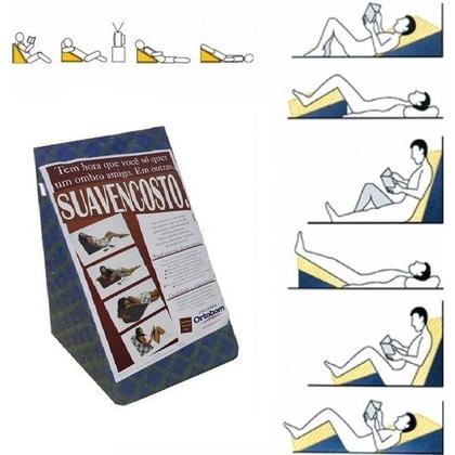 Imagem de Encosto Travesseiro Triangular Suave Encosto 50x40x40cm Ortobom