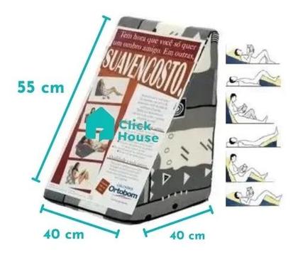 Imagem de Encosto Travesseiro Triangular Suave Encosto 50x40x40cm Ortobom