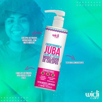 Imagem de encrespando A juba creme de pentear modelador widi Care500ml