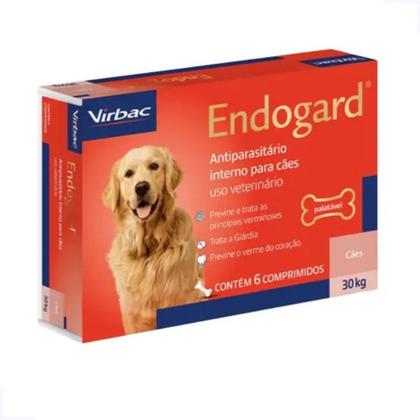 Imagem de Endogard Vermífugo para Cães até 30 kg com 6 Comprimidos Virbac