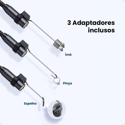 Imagem de Endoscópio Automotivo Motores Inspeção Veicular 3.5mm Câmera