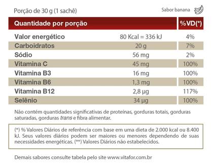 Imagem de Endurance Energy Gel Banana C/12 Sachês - Vitafor