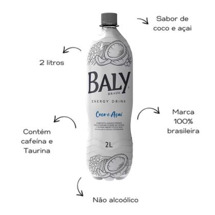 Imagem de Energetico Baly Coco E Açai Pet 2l Pack Com 6 Unidades