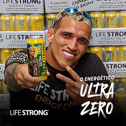 Imagem de Energético Life Strong Ultra Zero Energy Drink Tradicional Zero Açucar 473ml Latão