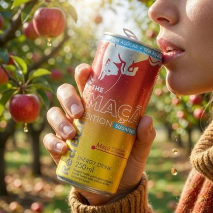 Imagem de Energético Red Bull The Maça Edition Sugarfree 250ml
