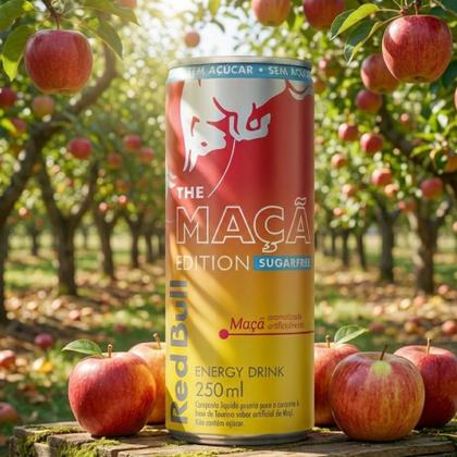 Imagem de Energético Red Bull The Maça Edition Sugarfree 250ml