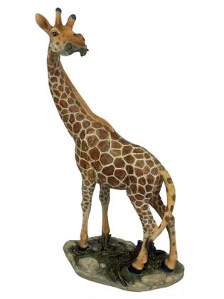 Imagem de Enfeite animal girafa de resina decorativo 40cm