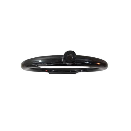 Imagem de Enfeite Argola em Resina Cor Preto Tamanho 26 Alt x 24 cm