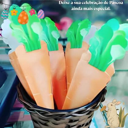 Imagem de Enfeite Cachepo de Cenoura Papelão C/ 8 Ref.952