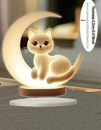 Imagem de Enfeite De Mesa De Acrílico Decoração De Casa Design 2d Lua