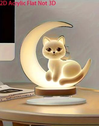 Imagem de Enfeite De Mesa De Acrílico Decoração De Casa Design 2d Lua