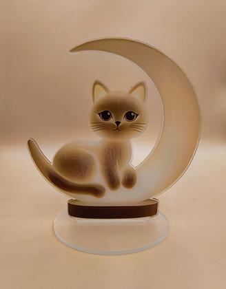 Imagem de Enfeite De Mesa De Acrílico Decoração De Casa Design 2d Lua