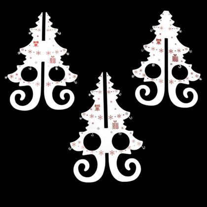 Imagem de Enfeite de Mesa Natalino Mini Árvore de Natal em Madeira Branco