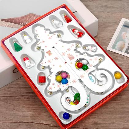 Imagem de Enfeite de Mesa Natalino Mini Árvore de Natal em Madeira Branco