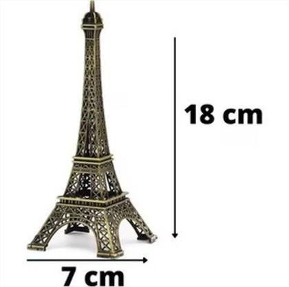 Imagem de Enfeite de Metal 18cm Torre Eiffel