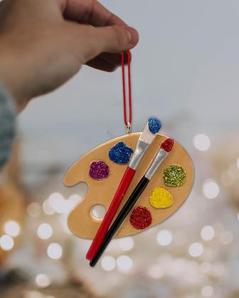 Enfeite de Natal Ganz - Painel de Pinturas em Resina para Pendurar Imagem de Enfeite de Natal Ganz - Painel de Pinturas em Resina para Pendurar