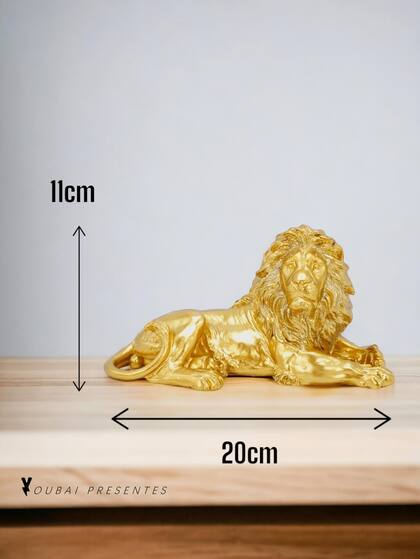 Imagem de Enfeite de resina de leão 20cm
