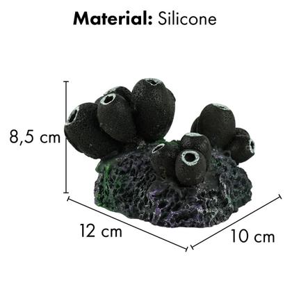 Imagem de Enfeite de silicone soma invert ascidea preta