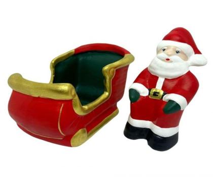 Imagem de Enfeite Decorativo de Natal Papai Noel Sentado no Treno - Decore Casa
