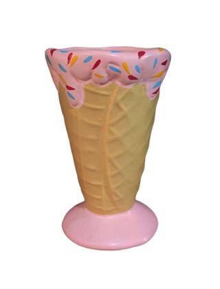 Imagem de Enfeite Decorativo Mesa de Festa Sorvete Casquinha Taca Rosa - Hp Decor