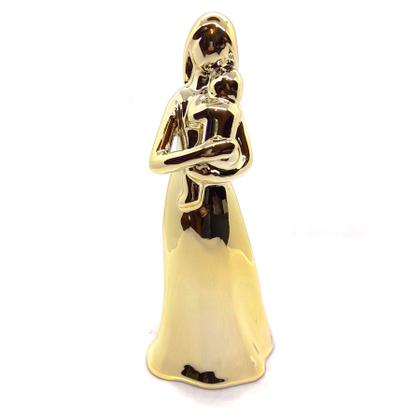 Imagem de Enfeite Estátua Mãe Bebê Porcelana Amor de Mãe em Porcelana