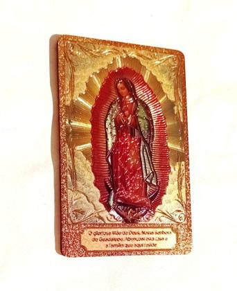 Imagem de Enfeite Ímã Geladeira Nossa Senhora de Guadalupe 8,5 cm
