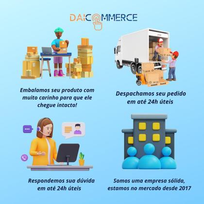 Imagem de Enfeite Natalino Castiçal Ceramica Com Vela Noel Decoração - ART CHRISTMAS